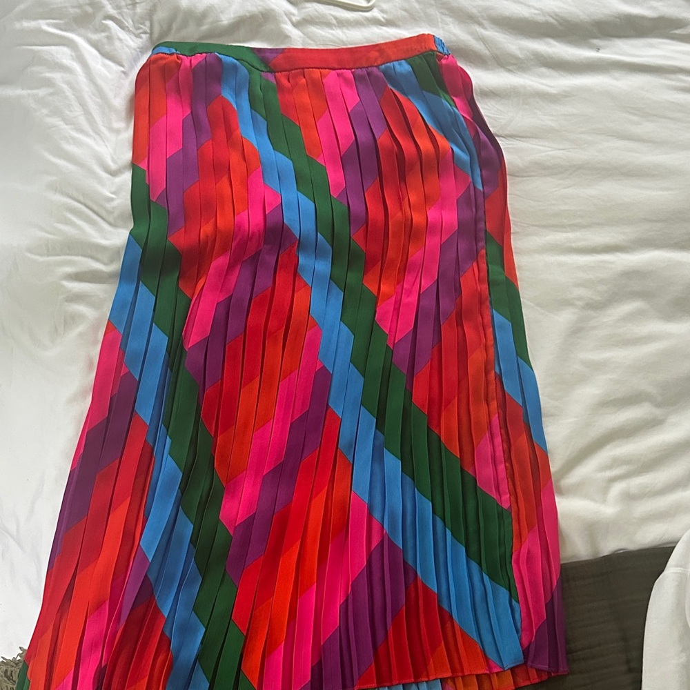 Colorful Pleated Women's Skirt